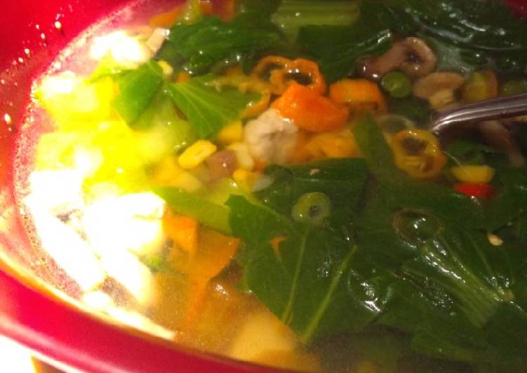 Cara Gampang Menyiapkan Sup sayur meriah yang Lezat Sekali