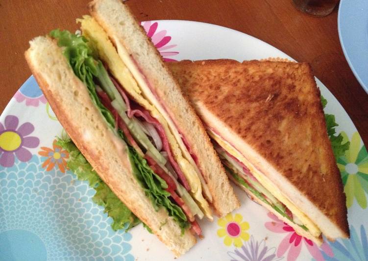 Sandwich Telur Rebus Resep Sandwich mama abiey oleh Abiyu Wibiseno Cookpad