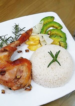 Hình của món Gà nướng mật ong - nồi chiên không dầu.