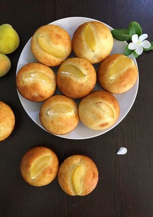 عکسی از دستور کاپ کیک زردآلو😍