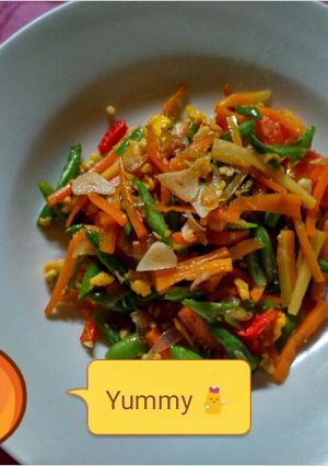 Foto resep Tumis Buncis Wortel Orak-Arik Telur