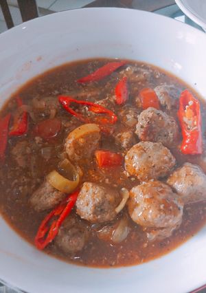 Foto resep Bola Daging Saus Tomat