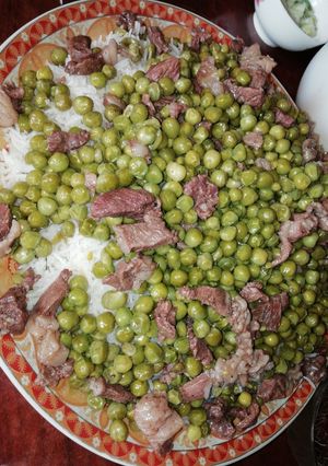 صورة لوصفة رز وبازيلاء