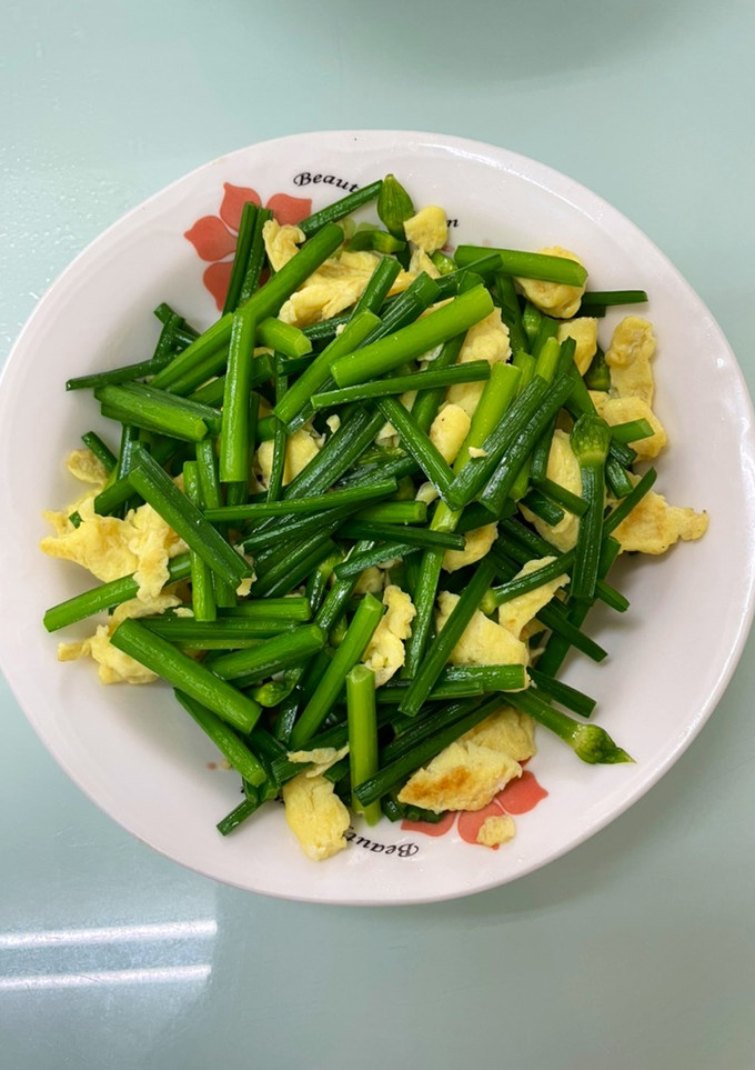 韭菜花炒蛋 的食譜成品照片