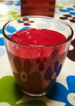 O poză a rețetei Spumă de coacăze negre (gluten free).