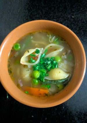 A picture of Vegan Pasta Soup.
