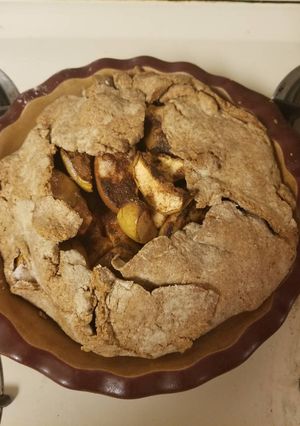 A picture of Apple Pie Filling (kosher for passover) from the Settlement Cook.