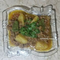 A picture of Qeema Aloo.