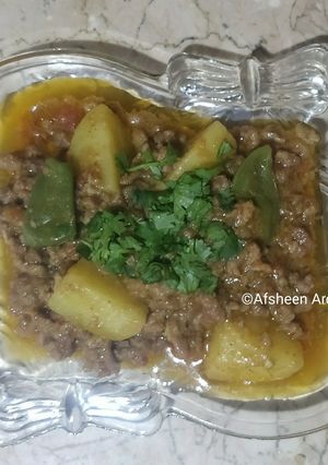 A picture of Qeema Aloo.