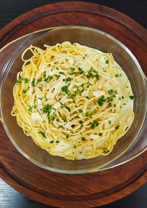 Una foto de Spaghetti con Salsa de Bagna Cauda