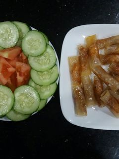 Hình của món Ram tôm thịt.