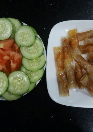 Hình của món Ram tôm thịt.
