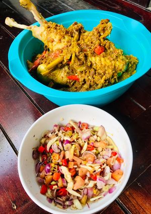 Foto resep Ayam betutu sambal matah