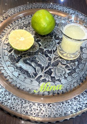 عکسی از دستور آب لیمو شیرین