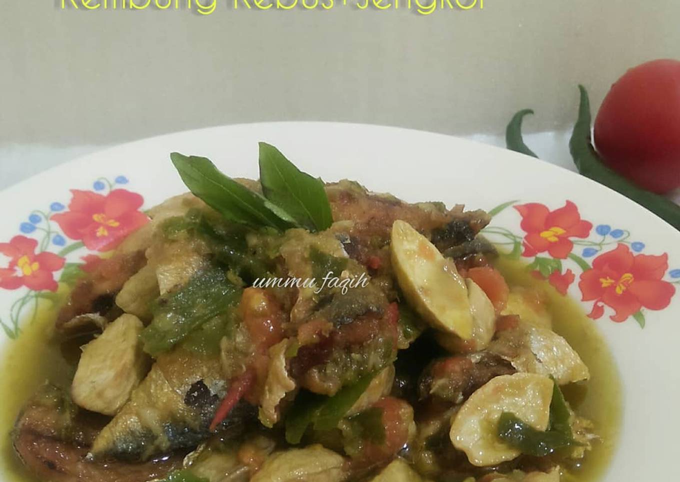 Sambal Hijau Kembung Rebus+Jengkol