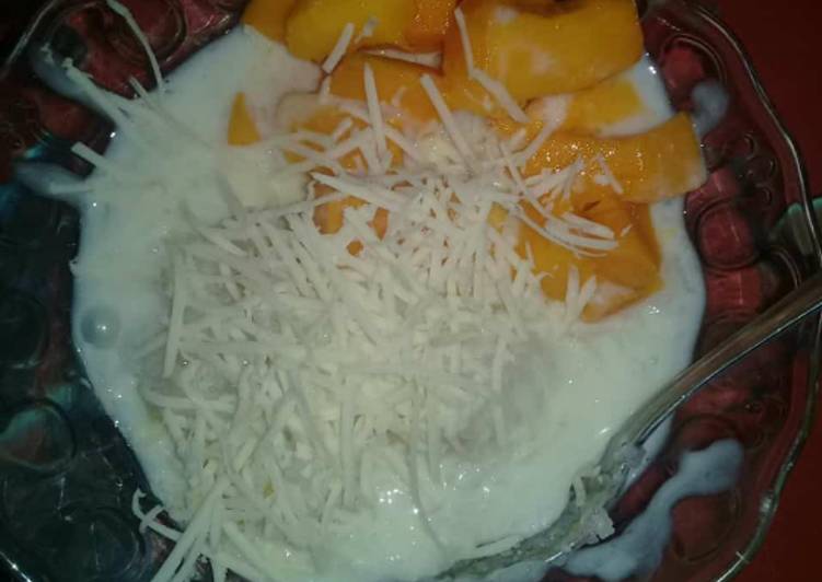 Bahan-bahan Mango sticky rice Sederhana dan Mudah Dibuat