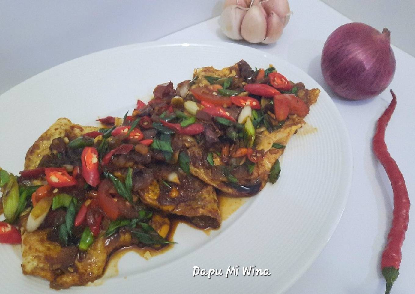 140. Telur Ceplok Kecap Pedas Ala Pontianak