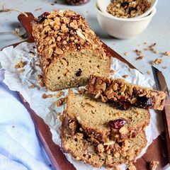 A picture of Granola banana cake.