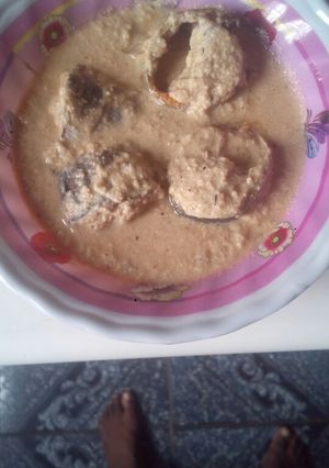 A picture of Egusi pepper soup.