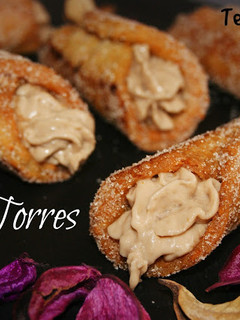 Una foto de Canelones dulces "Intxaursaltsa" toque Torres