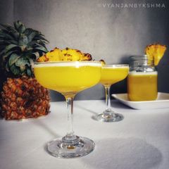 A picture of Pineapple Lemonade | Mocktail | Quick Refreshing Drink.