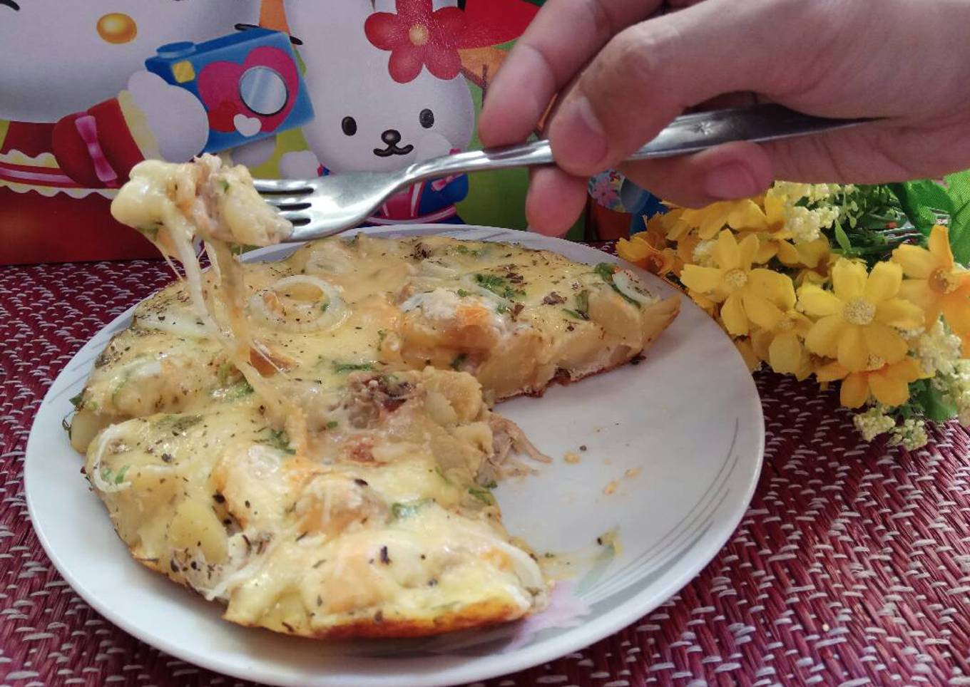Baked potatoes mozarella