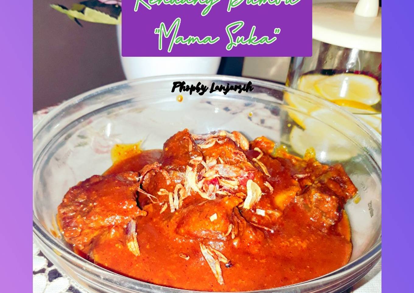 Resep Rendang Bumbu "Mama Suka" yang Enak