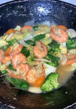 Foto resep Capcay kuah seafood