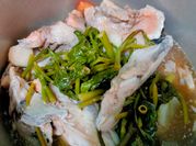 A picture of water leaf vegetable soup