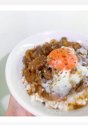 Foto resep Teriyaki Beef with Onsen Egg