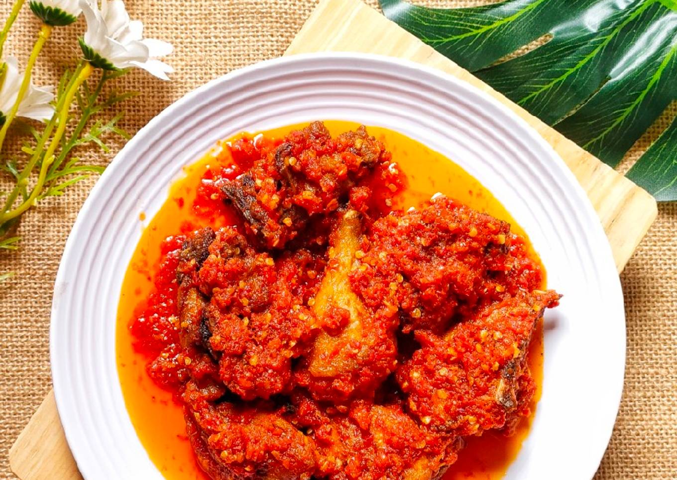 Ayam sambel merah