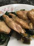 Lomitos de Pollo en Cama de Acelga #lacocinadegiri