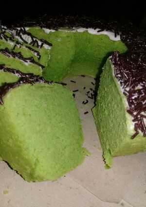 Foto resep Bolu pandan kacang hijau