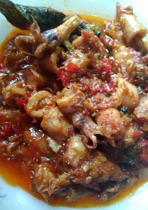 Foto resep Cumi asin balado