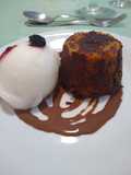 Volcán de dulce de leche
