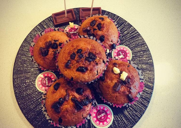 Le secret pour faire des recettes Muffins aux pépites de chocolat à la maison