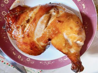 ไก่หมักกะทิ หม้ออบลมร้อน