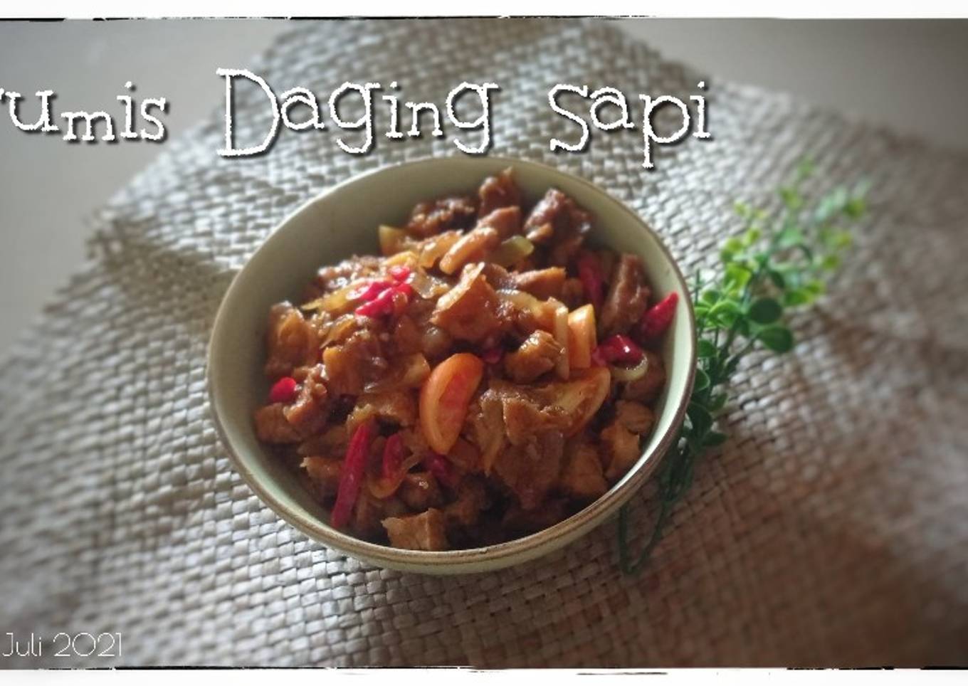 39. Tumis Daging Sapi