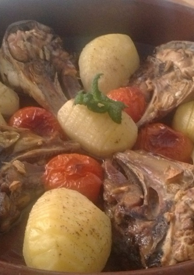 Una foto de Cabezas de cabrito al horno, estilo italiano