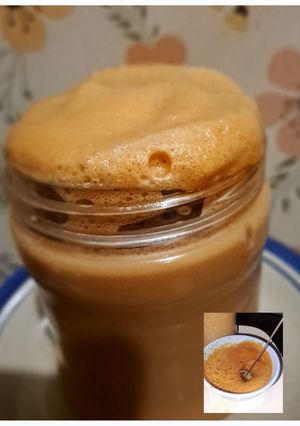 Foto resep 48. Hot Dalgona Coffee with Fibercreme