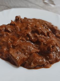Paradicsomos resztelt máj egyszerűen, gyorsan recept fotója