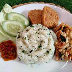 A picture of Nasi Daun Jeruk.