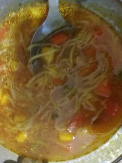 صورة لوصفة شوربه خضار بالشعيريه