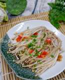 Nấm Kim Châm Hấp Cay (Món Chay)