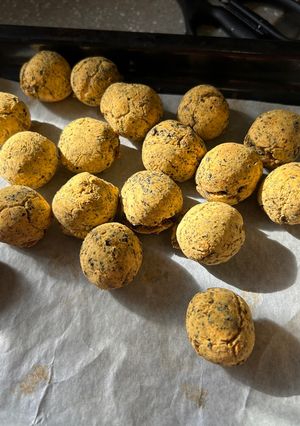 A picture of Sweet potato mochi.