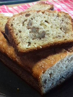 Una foto de Budín de banana y nueces