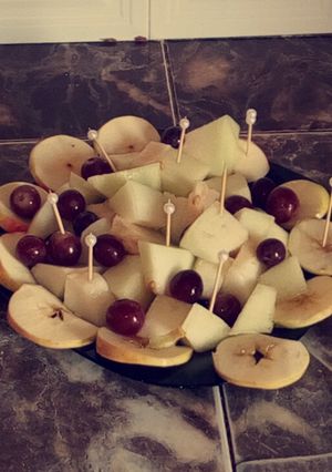 صورة لوصفة تزيين طبق فواكه