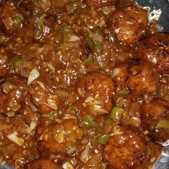A picture of Veg Manchurian.