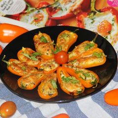 A picture of Grilled Mini Pepper Egg Boats #starters.