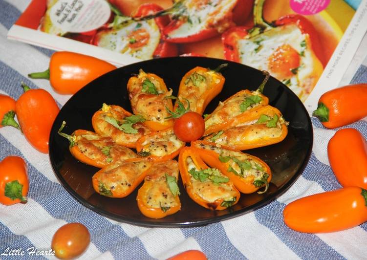 Step-by-Step Guide to Prepare Super Quick Homemade Grilled Mini Pepper Egg Boats #starters